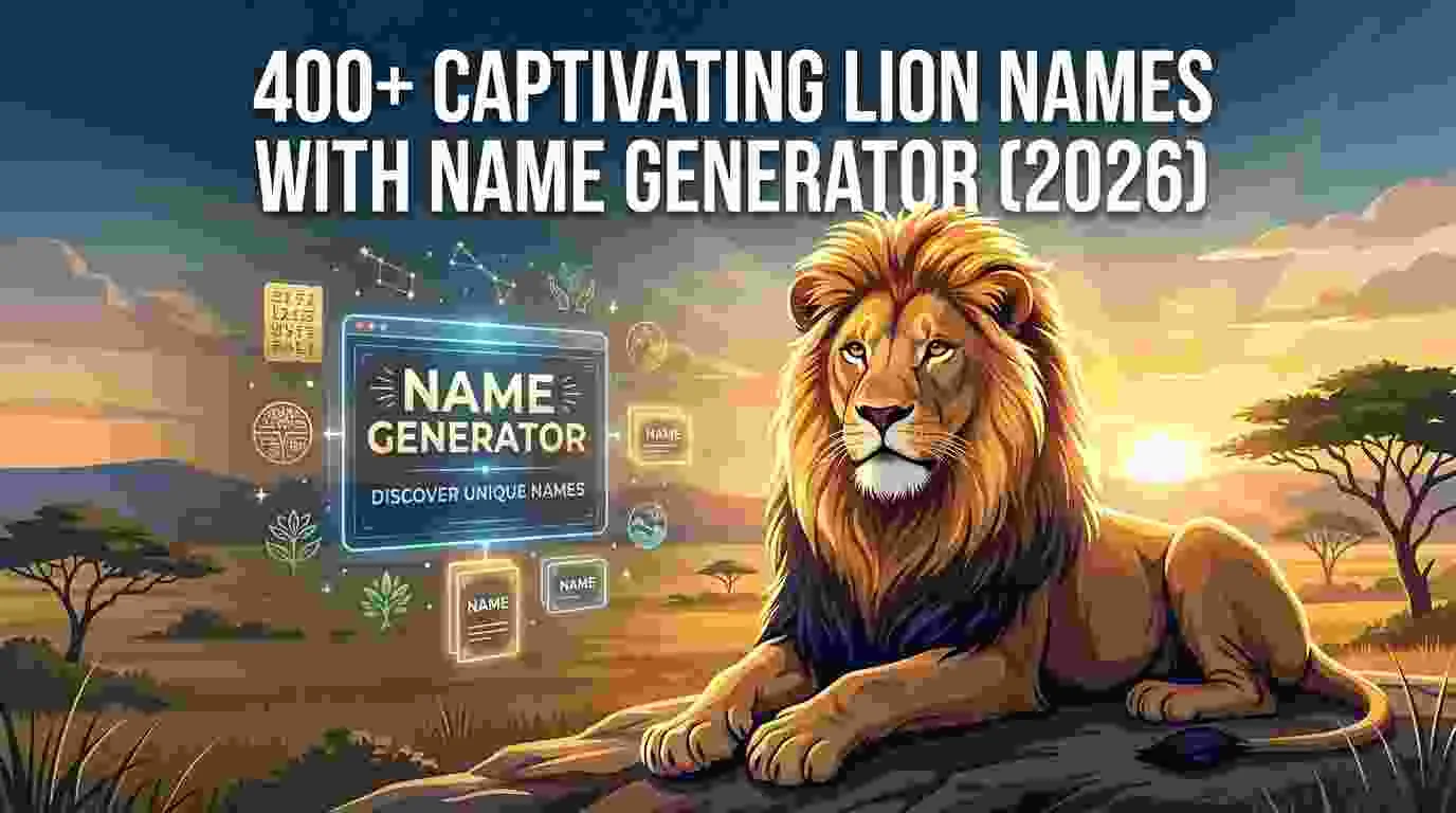 Captivating Lion Names With Name Generator