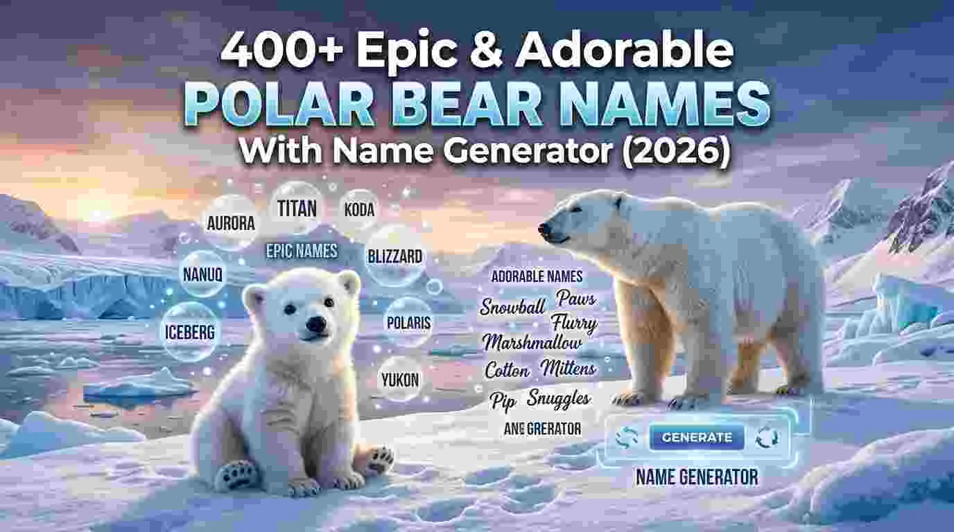 Epic & Adorable Polar Bear Names With Name Generator