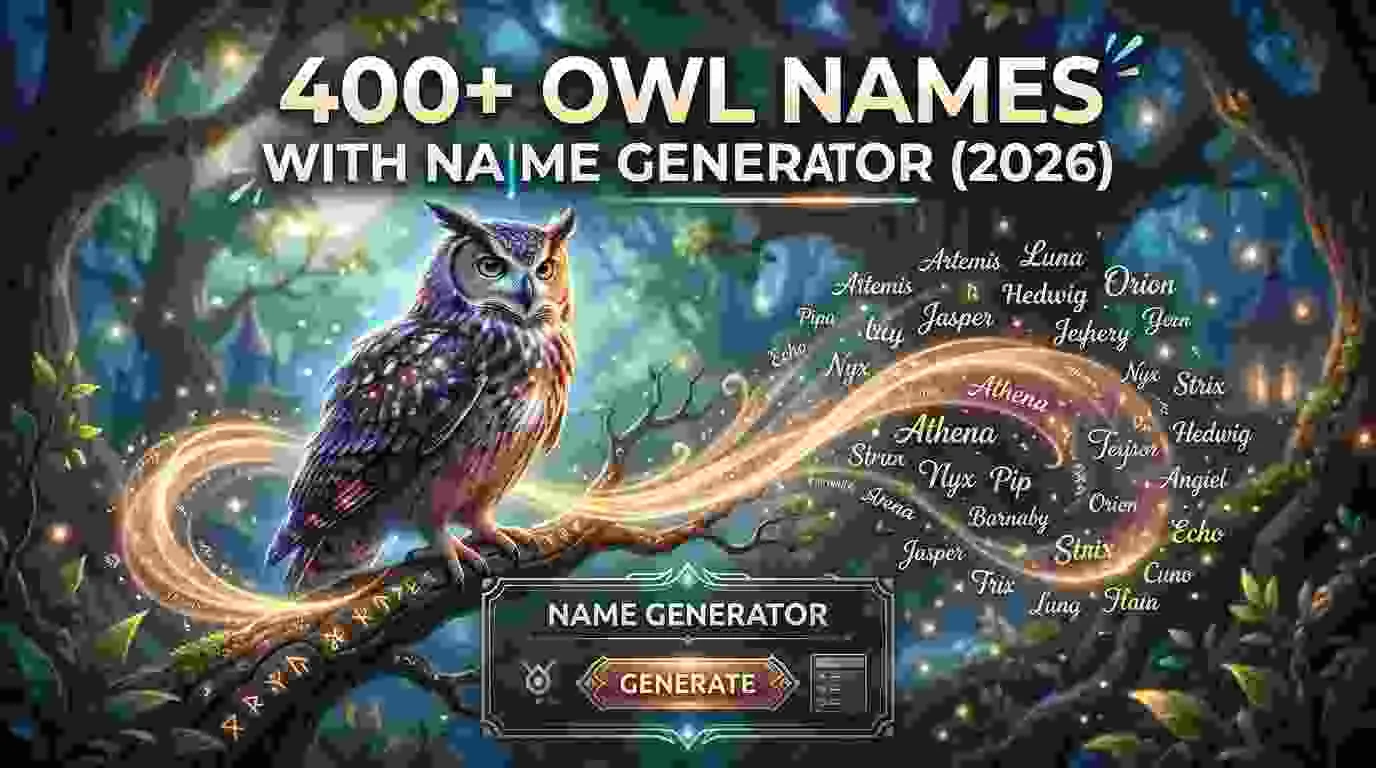 Owl Names With Name Generator