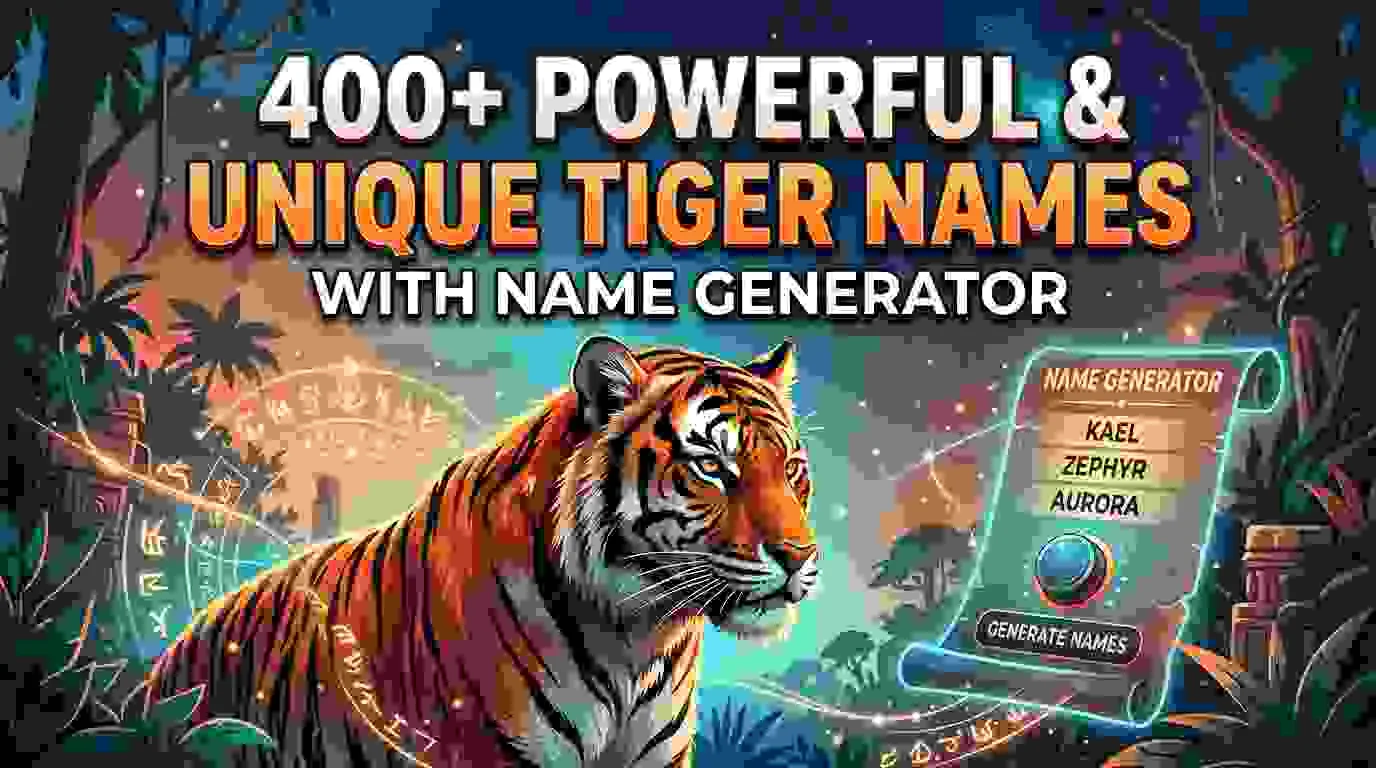 Unique Tiger Names With Name Generator