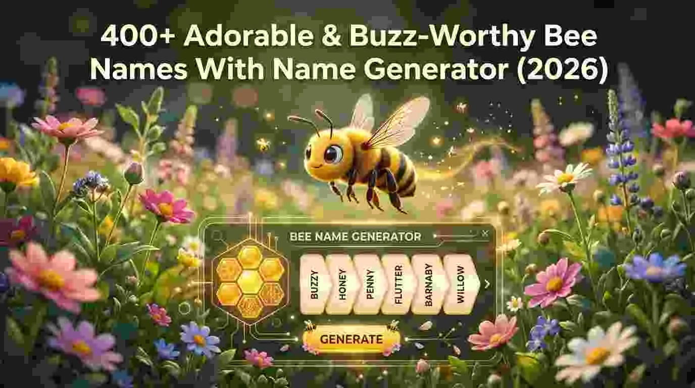 Adorable & Buzz-Worthy Bee Names With Name Generator
