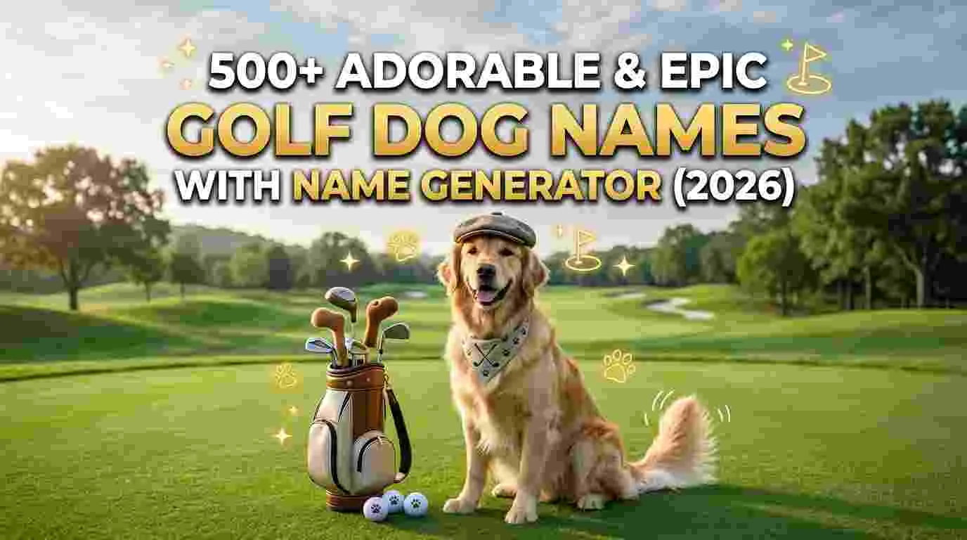 Adorable & Epic Golf Dog Names With Name Generator