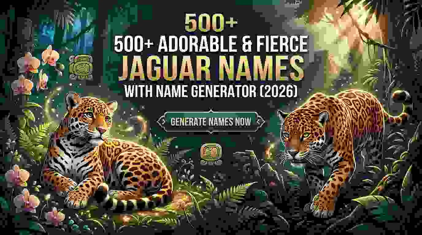 Adorable & Fierce Jaguar Names With Name Generator