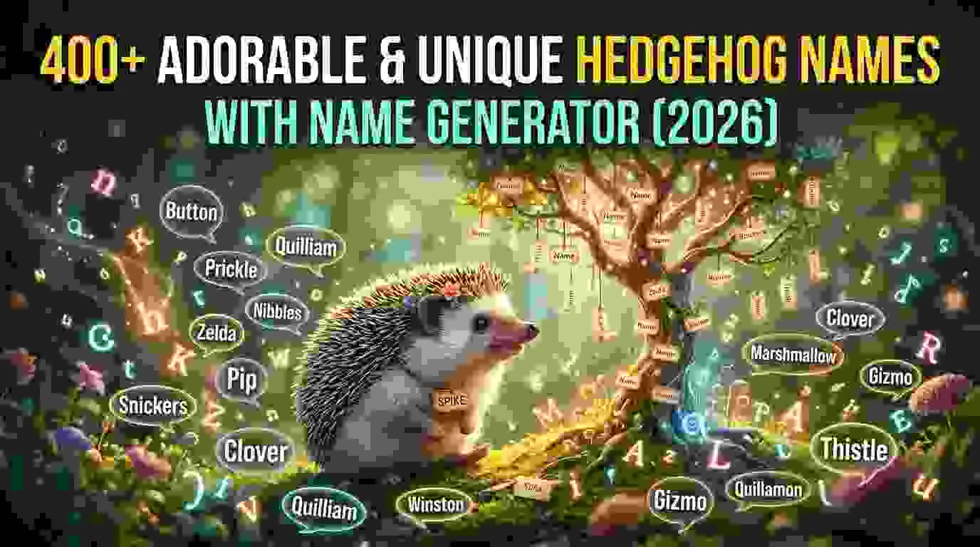Adorable & Unique Hedgehog Names With Name Generator