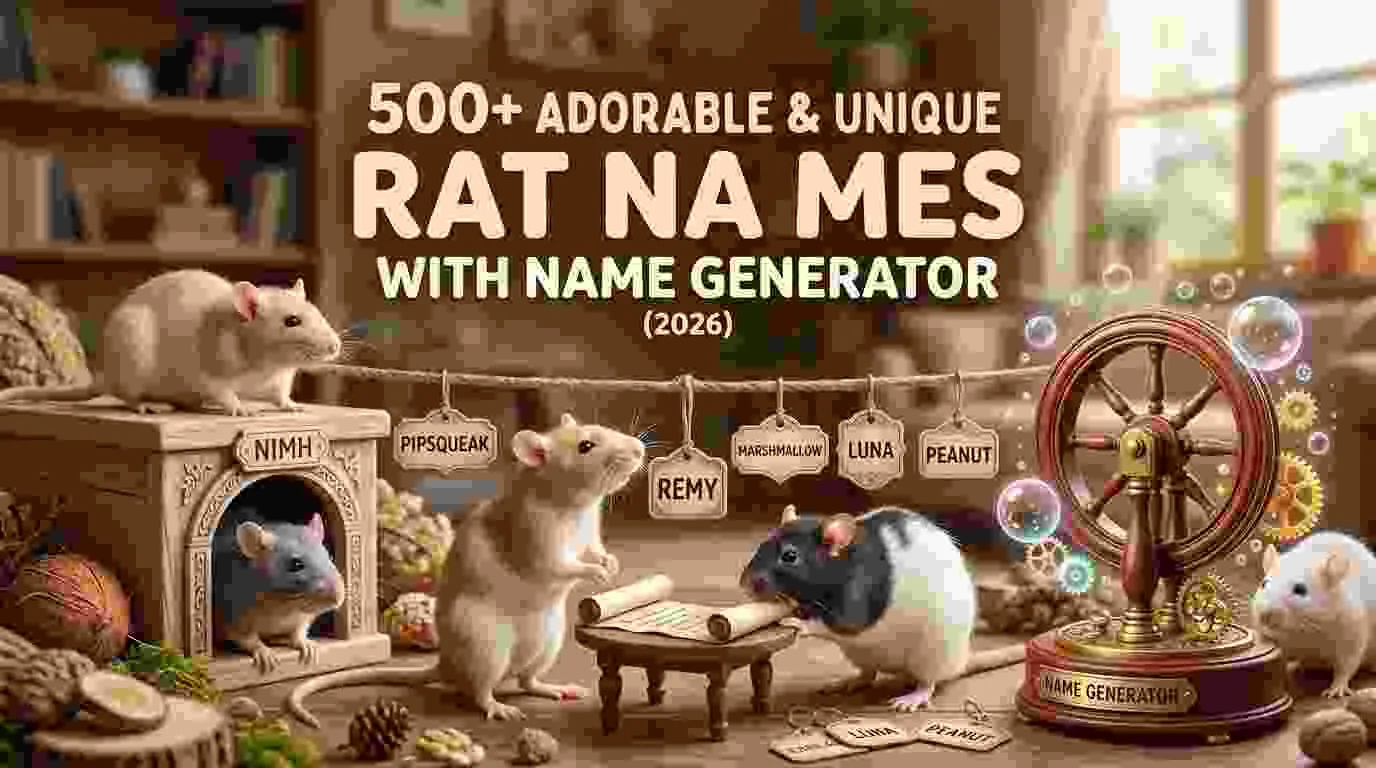 Adorable & Unique Rat Names With Name Generator