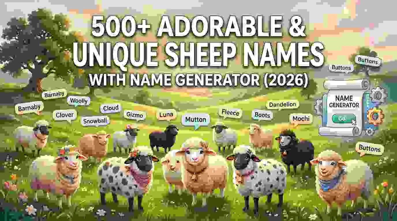 Adorable & Unique Sheep Names With Name Generator