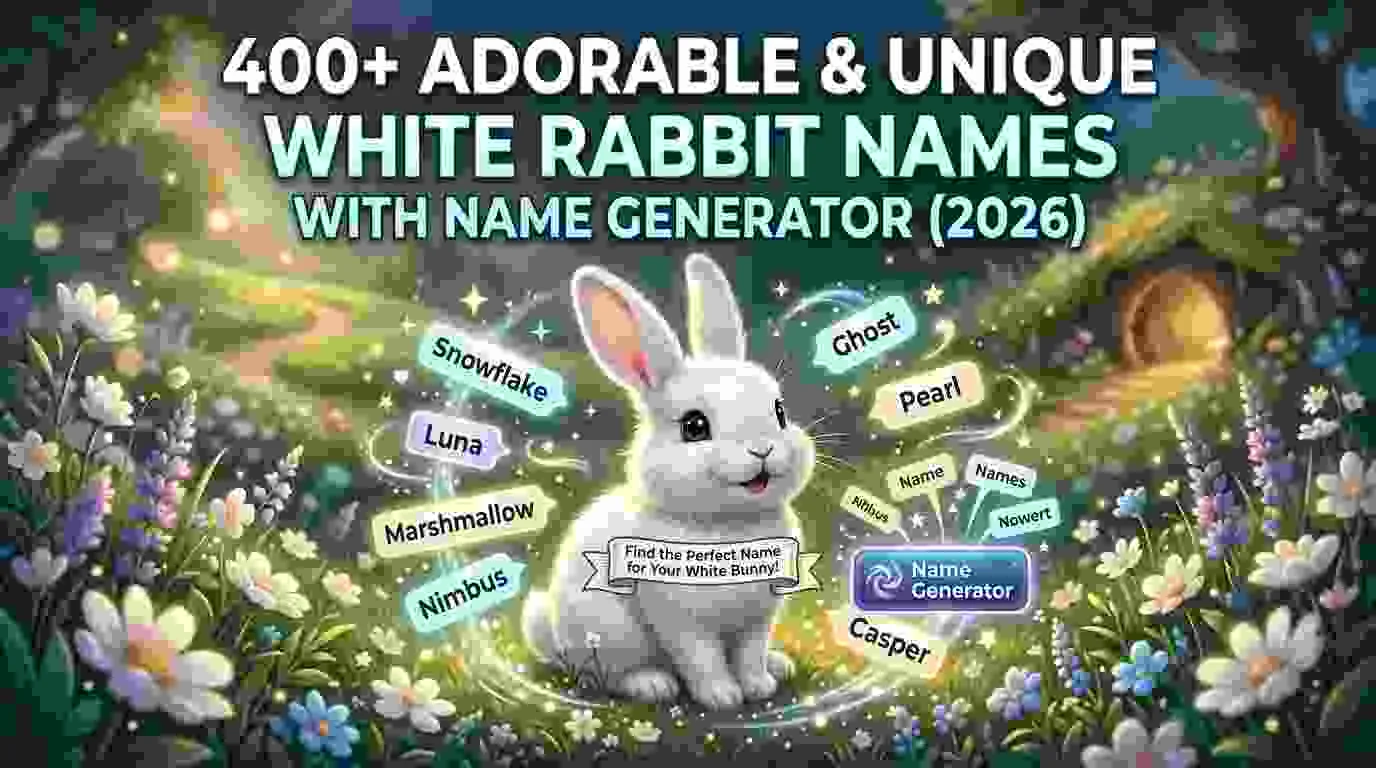 Unique White Rabbit Names With Name Generator