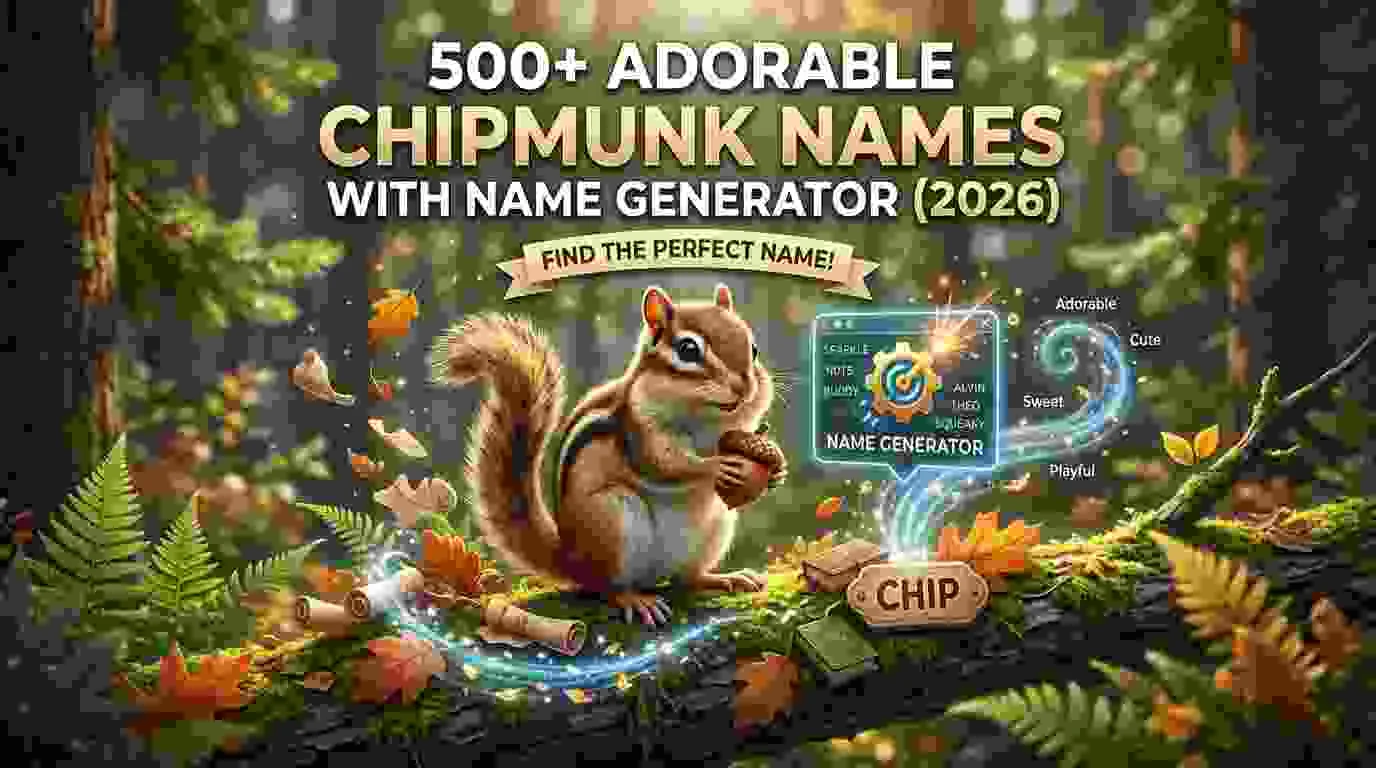Adorable Chipmunk Names With Name Generator