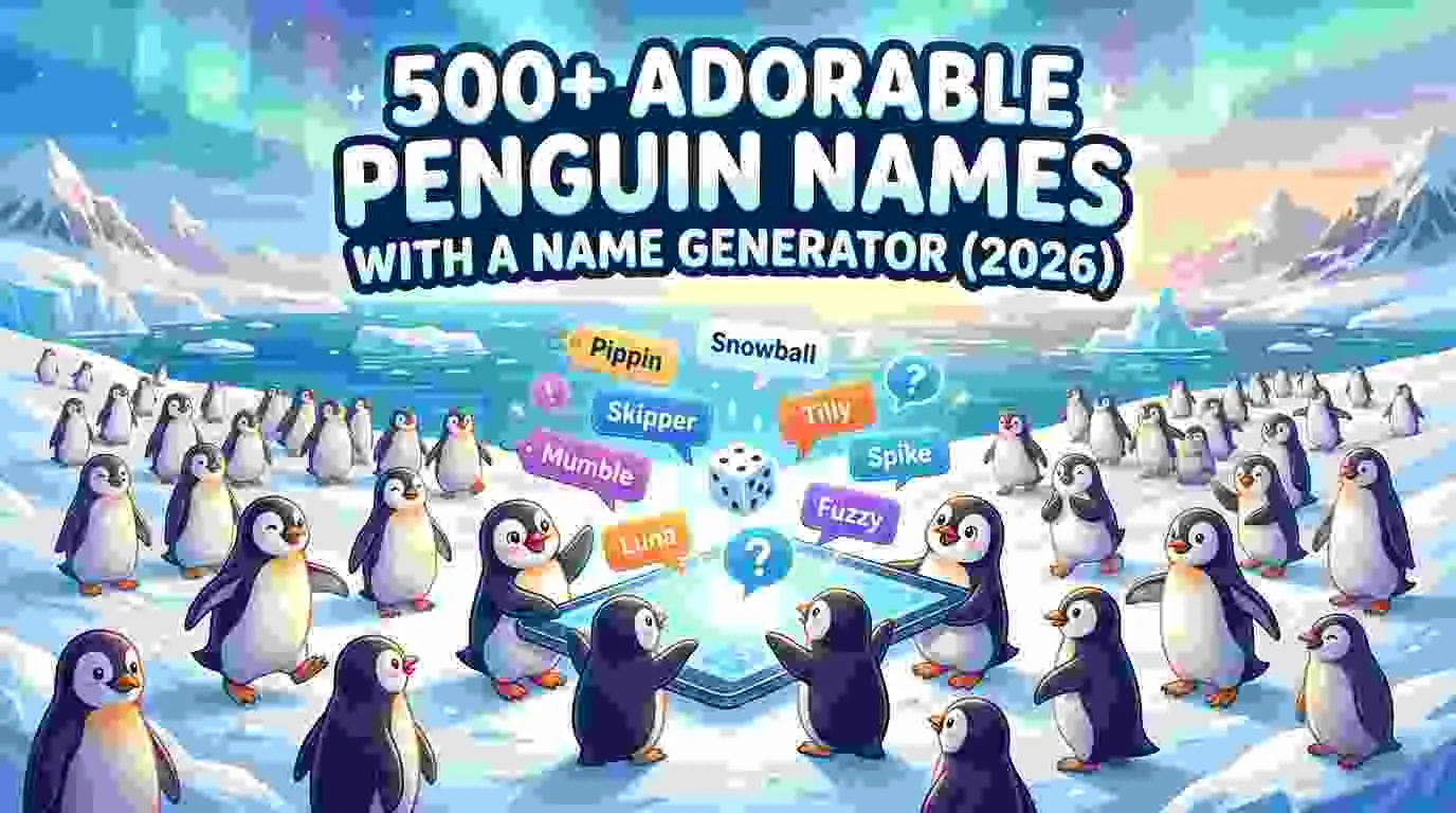 Adorable Penguin Names With a Name Generator
