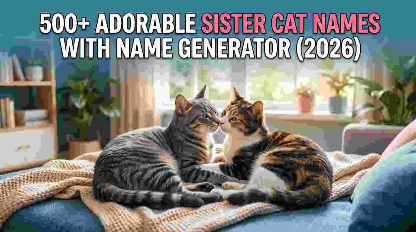 Adorable Sister Cat Names With Name Generator