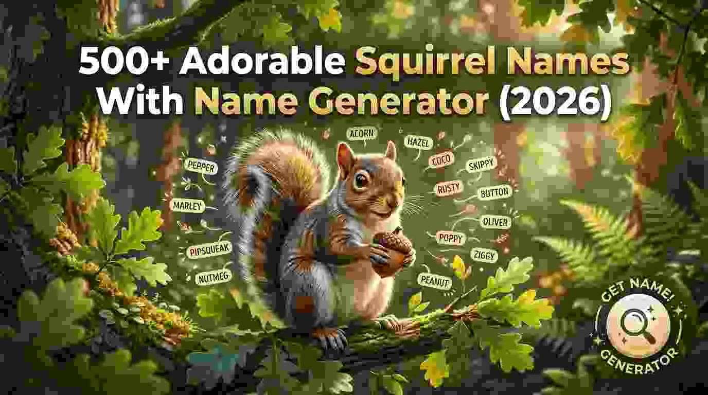Adorable Squirrel Names With Name Generator