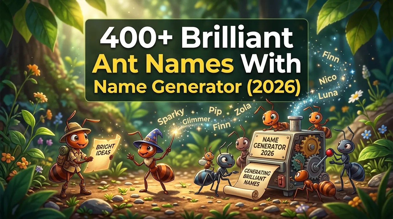 Brilliant Ant Names With Name Generator