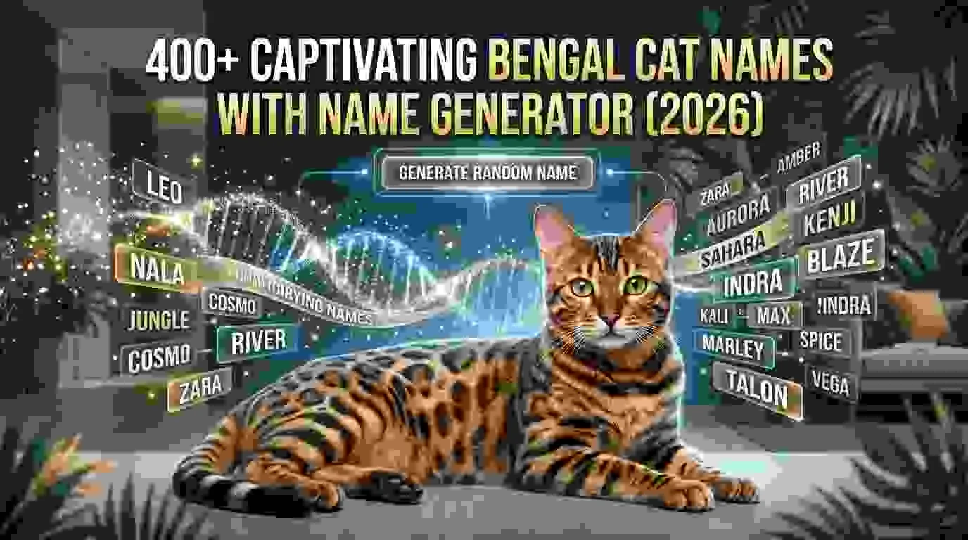 Captivating Bengal Cat Names With Name Generator