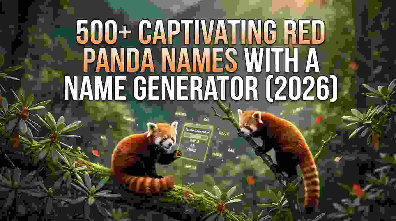 Captivating Red Panda Names With a Name Generator