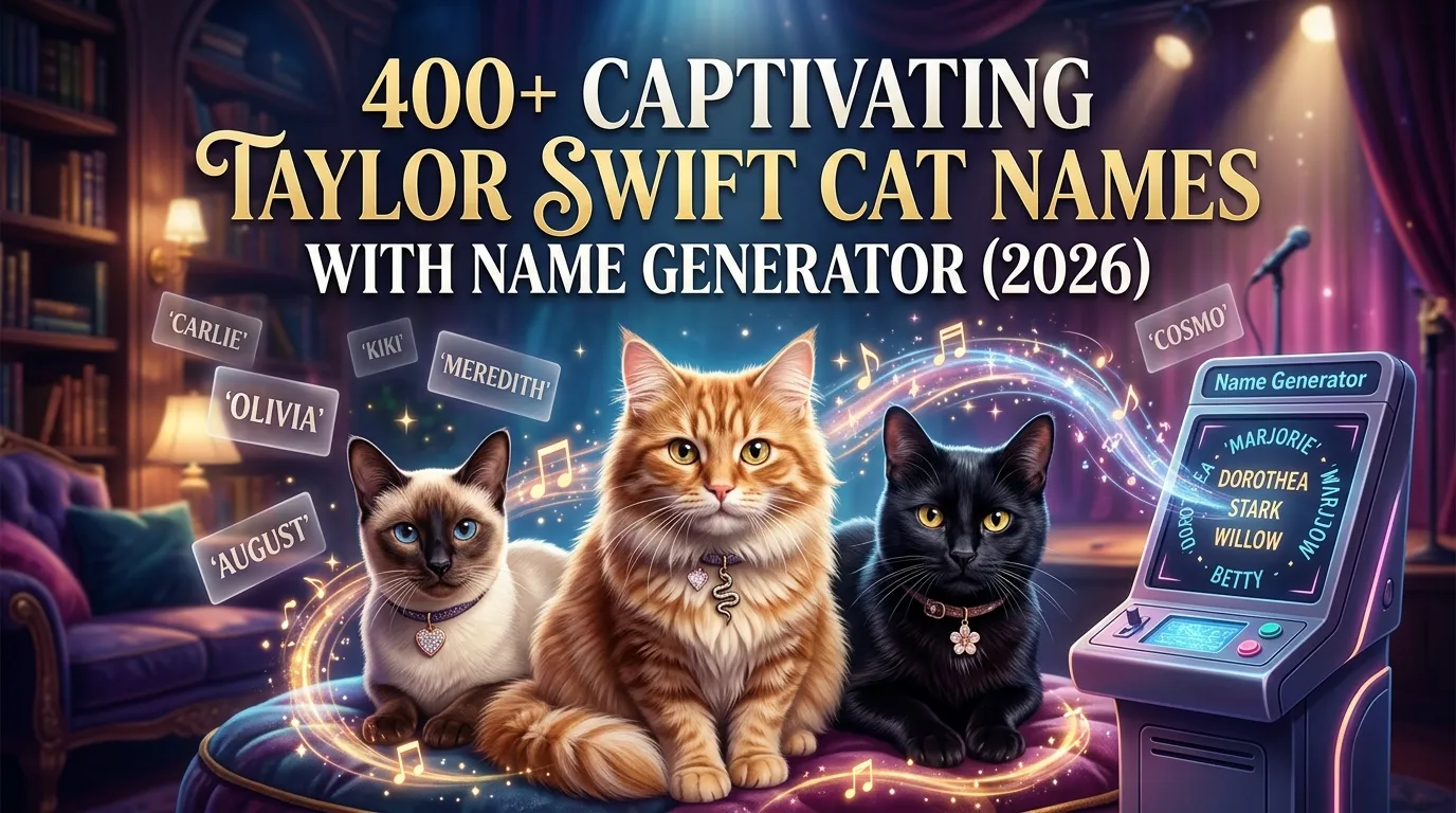 Captivating Taylor Swift Cat Names With Name Generator