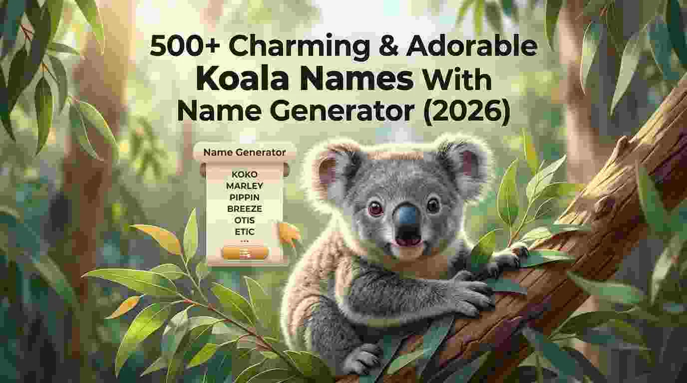 Charming & Adorable Koala Names With Name Generator