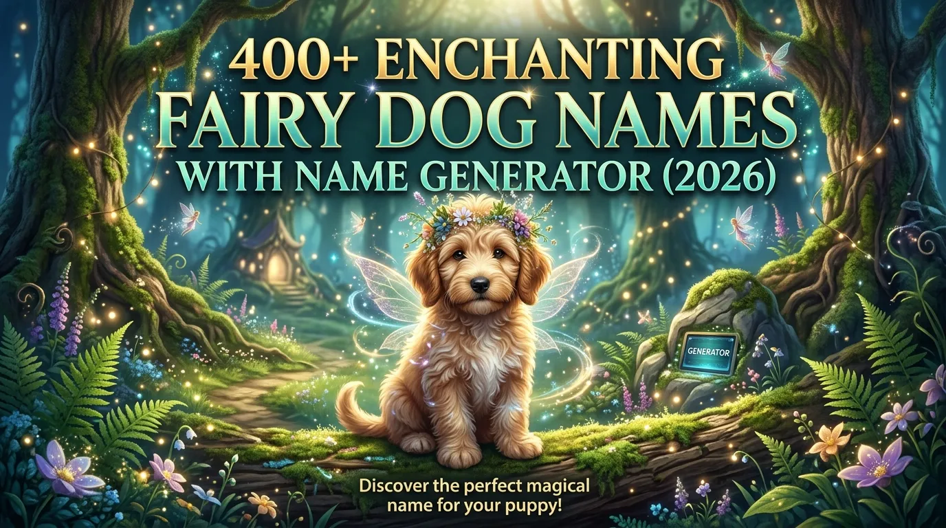 Enchanting Fairy Dog Names With Name Generator