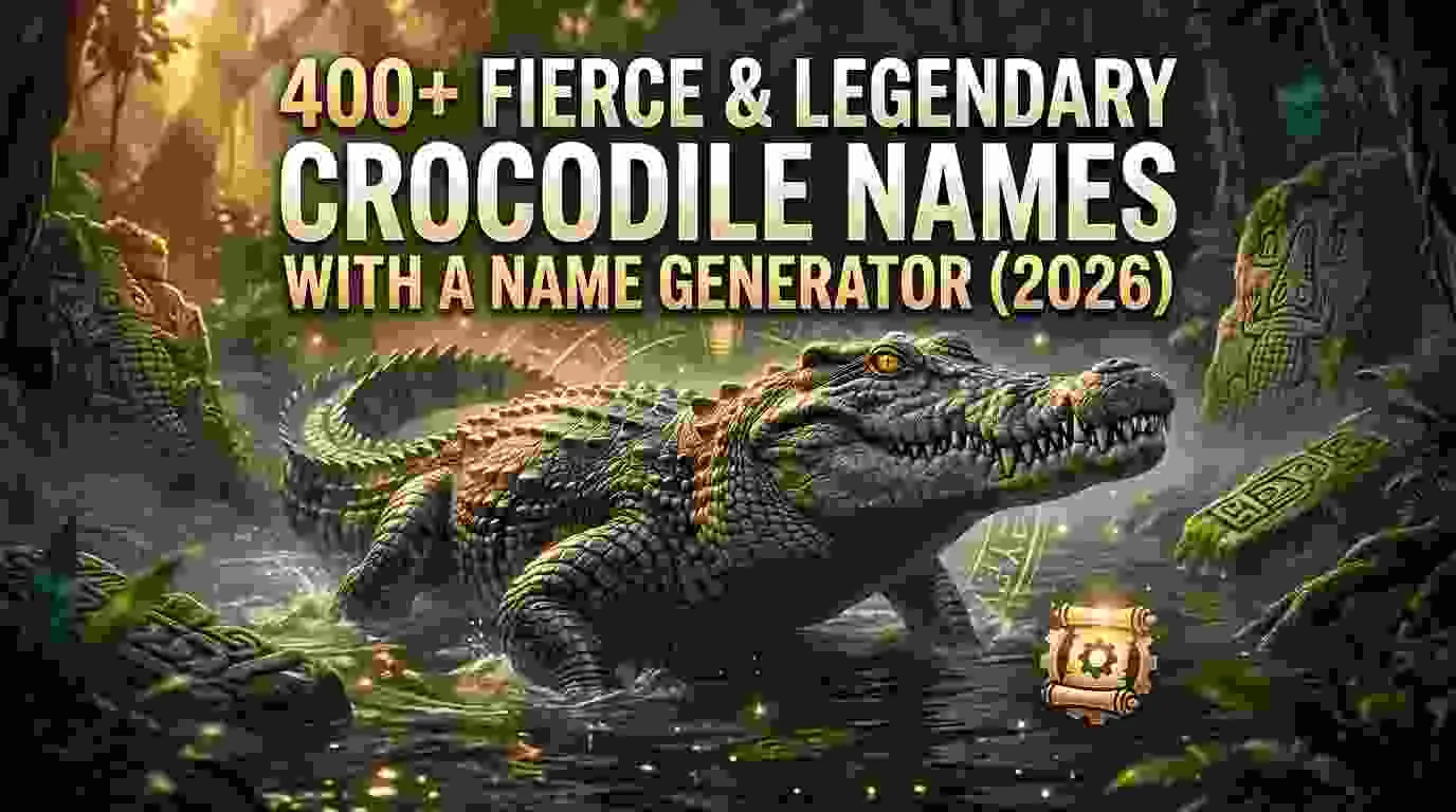 Fierce & Legendary Crocodile Names With a Name Generator