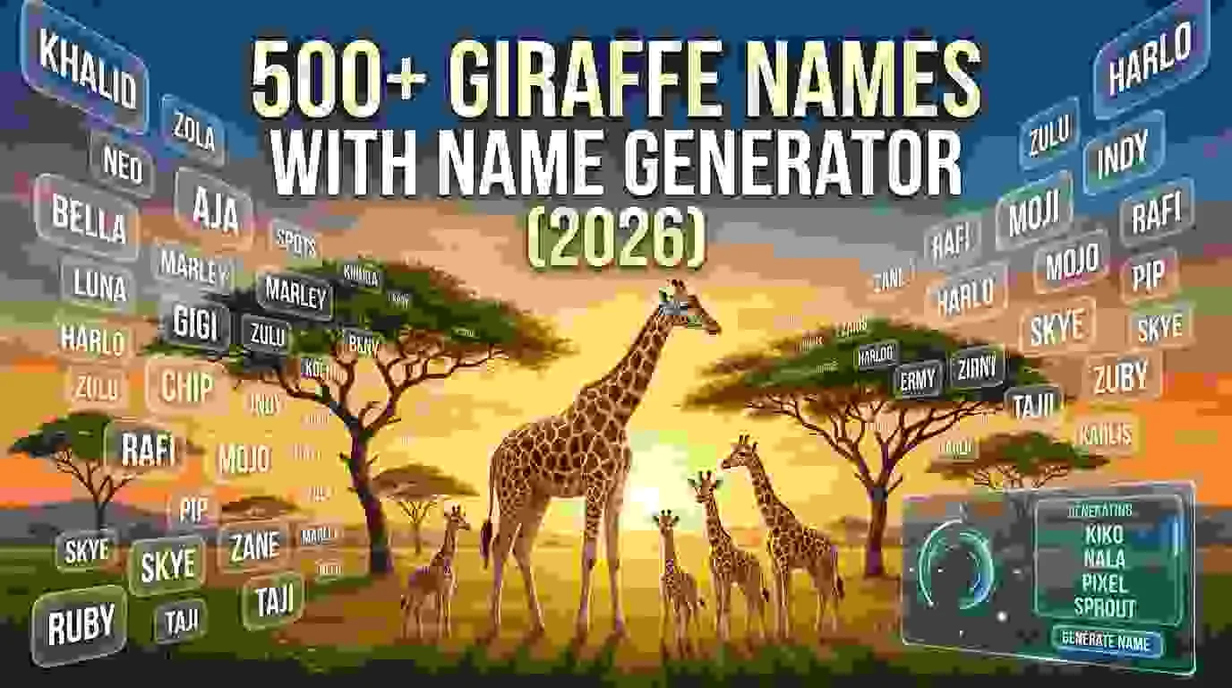 Giraffe Names With Name Generator
