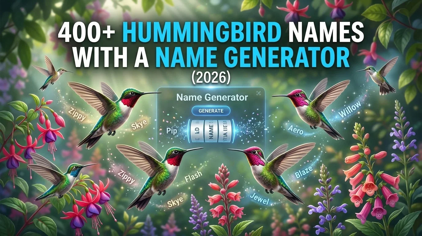 Hummingbird Names With a Name Generator