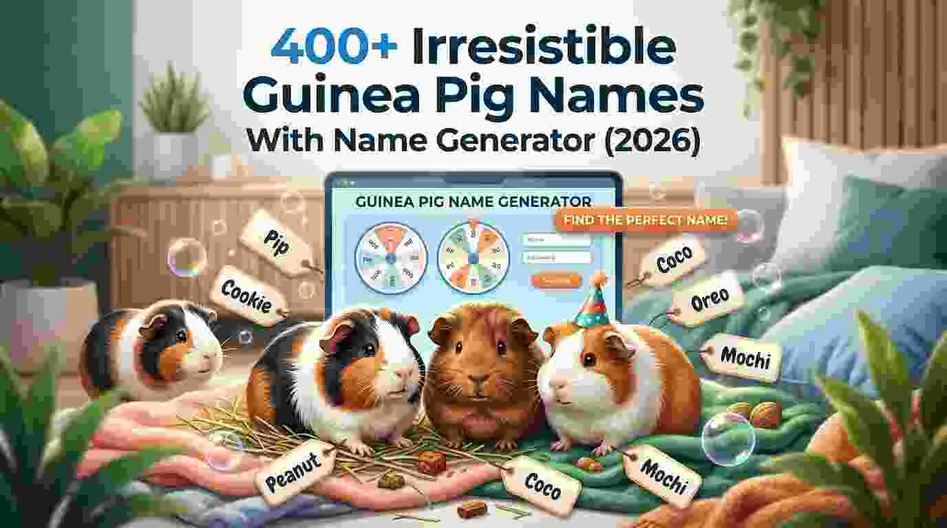 Irresistible Guinea Pig Names With Name Generator