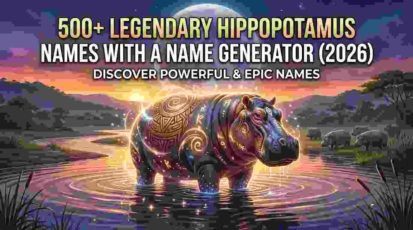 Legendary Hippopotamus Names With a Name Generator