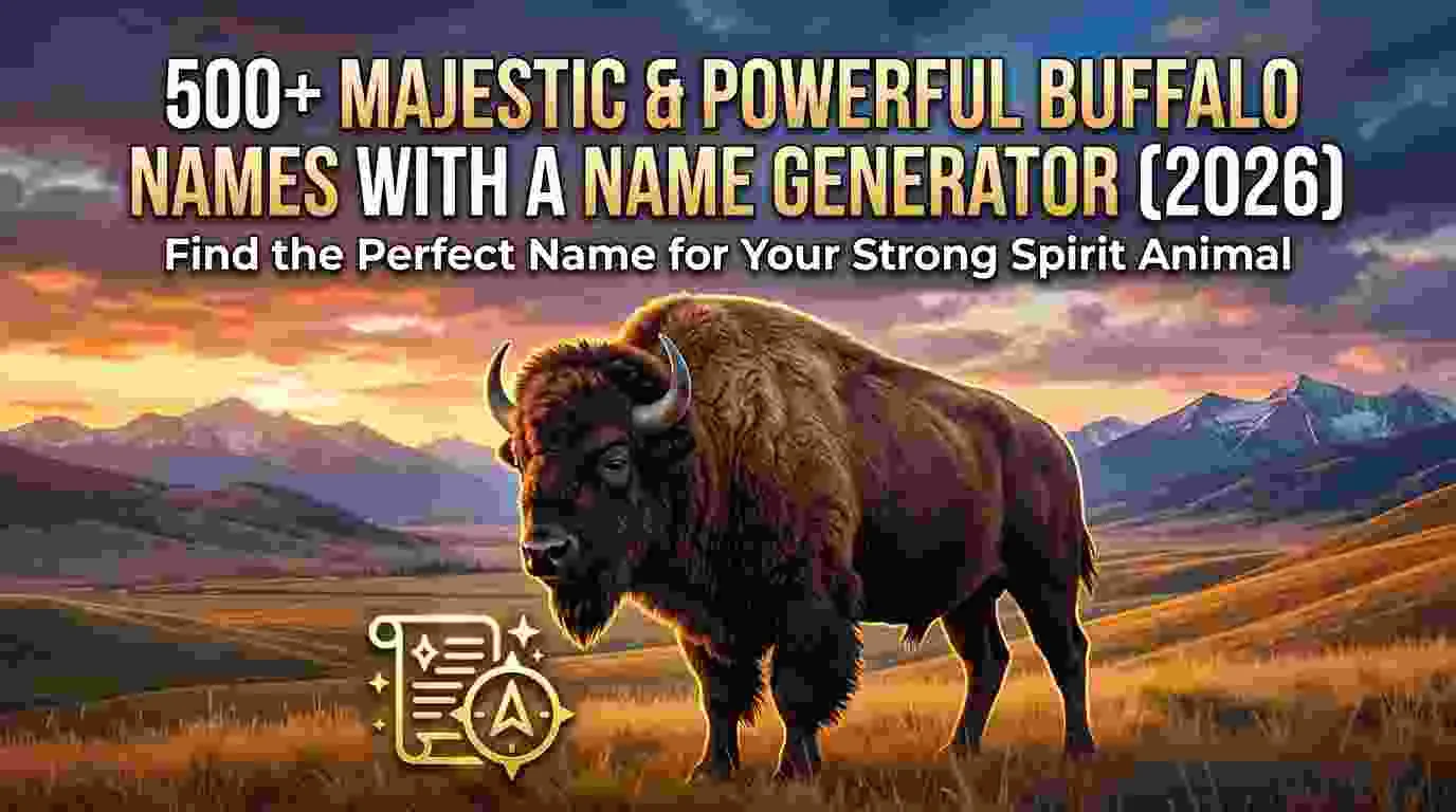 Majestic & Powerful Buffalo Names With a Name Generator