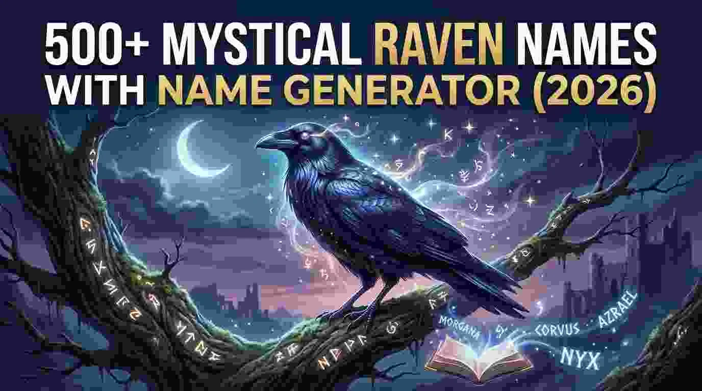 Mystical Raven Names With Name Generator
