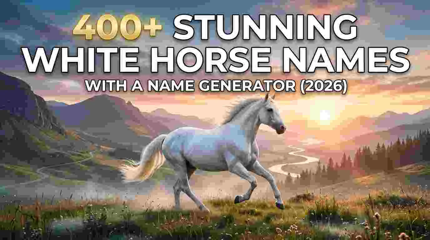 Stunning White Horse Names With a Name Generator