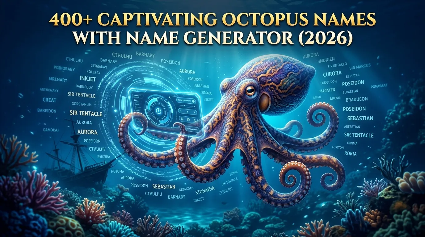 Captivating Octopus Names With Name Generator
